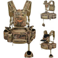 NEW VIEW Hunting Fanny Pack for Men with Rifle & Bow Holder - Camouflage Waist Pack & Chest Pack Upgrade