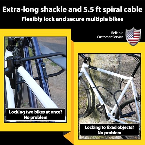 Kohlburg High Security U Lock with 4 Keys, Sold Secure Diamond Certified Bike Lock