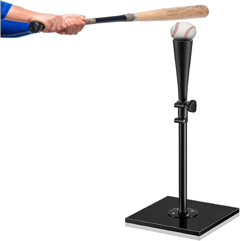Skiennix Portable Batting Tee - Heavy Duty Adjustable Height 23.25"-35.5" for Kids & Youth Baseball/Softball