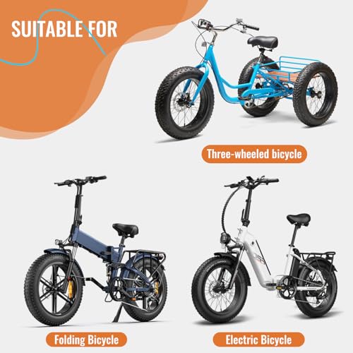 26x4.0 Inch Fat Tire for E-Bike Mountain Bicycle - Off-Road All-Terrain Replacement Set - Qty 2