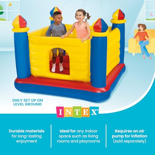 INTEX Kids Inflatable Castle Bouncer - Jump-O-Lene Playground for Ages 3-6