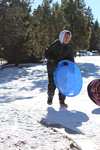 Heavy-Duty Cold-Resistant Snow Sled Disc - 3 Pack Red, Blue, Green