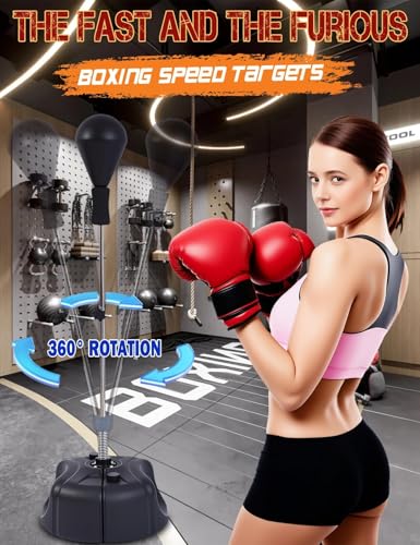 Sfeoot Style5 Adjustable Freestanding Punching Bag with Stand – Speed Reflex Boxing