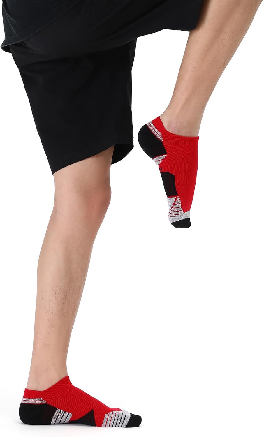 WANDER Men's Athletic Running Socks - 7 Pairs of Thick Cushion Low Cut Ankle Socks | Sizes 6-14