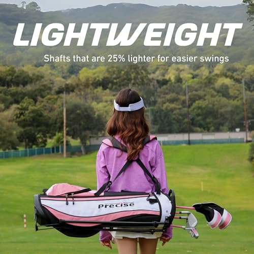 Kids Golf Club Set for Ages 9-12 - Blue, Complete Junior Golf Set with Stand Bag