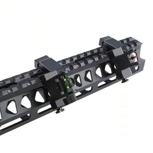 PRISM PIONT Front and Rear Flip-up Rapid Folding 45-Degree Tilt Iron Optical Fiber Sight Scope