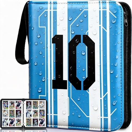 Soccer Card Binder with 900 Pockets, Water-Resistant Cover & Zipper