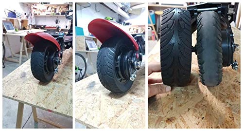 Universal Electric Scooter 200X60 Non-pneumatic Vacuum Tire Tyre Wheel for 8 Inch Brushless Motor Electric Scooter Rear Tire Replacement