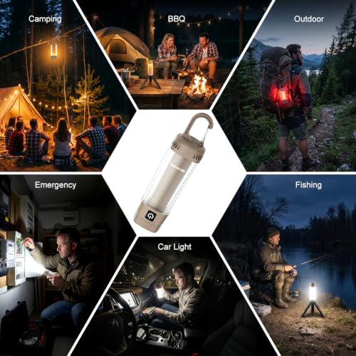 Rechargeable LED Camping Lantern with 4 Light Modes & Long Battery Life