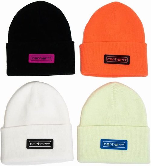 Carhartt Men's Beanie - Stylish Knit Logo Patch for Ultimate Warmth and Comfort