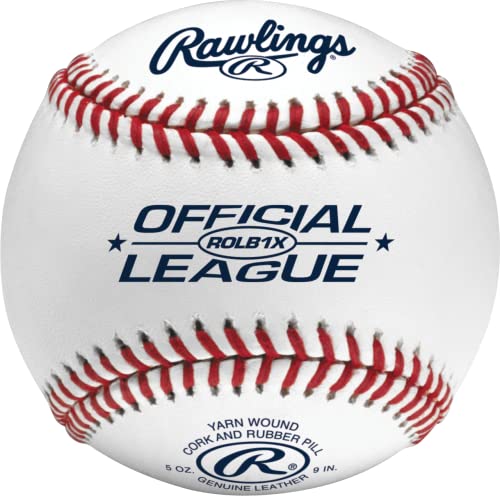 Rawlings Practice Baseballs 1 Dozen, Full-Grain Leather Cover, Composite Core