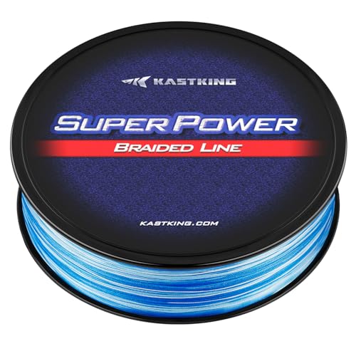 Superpower Braided Fishing Line 10LB 300 Yards Blue Camo Abrasion Resistant