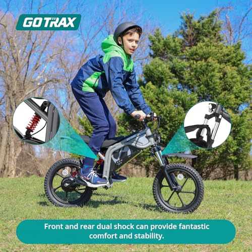 Gotrax Kids Electric Dirt Bike 16" Tire, 15.5 MPH, Off-Road Fun for Ages 6-12