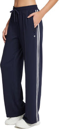 Baleaf Women's Athletic Track Pants - Straight Leg Jogging Sweatpants with Zipper Pockets | Loose Fit