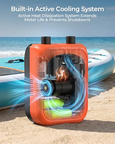 Electric Paddle Board Pump 13500mAh Rechargeable Inflator for SUP & Inflatable Boats