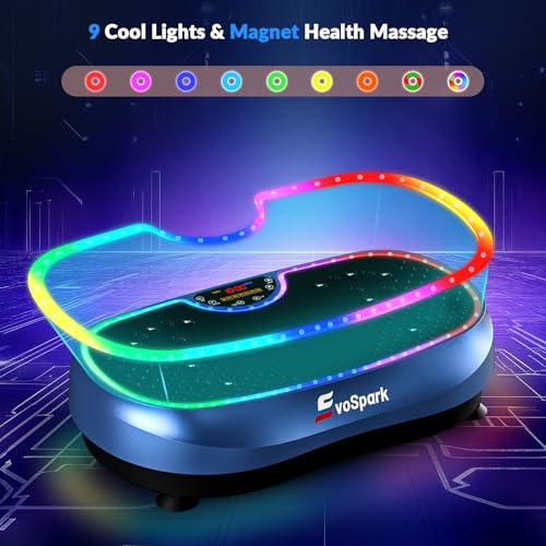 Vibration Plate Exercise Machine for Whole Body Fitness - Dual Motor, 6+1 Modes, Large Platform