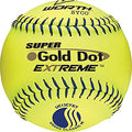 Worth 12-Inch Gold Dot Extreme Slowpitch Softballs USSSA Approved, Composite Leather Cover, 12 Pack