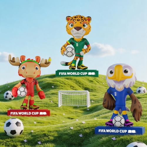 Official FIFA 2026 World Cup Mascot Collectible Figurines Set of 3 - Soccer Fans Gift