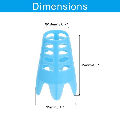 PATIKIL Golf Simulator Tees, 16 Pack Plastic Golf Tees Mat Practice Training for Outdoor Indoor Winter Turf Driving Range, Blue