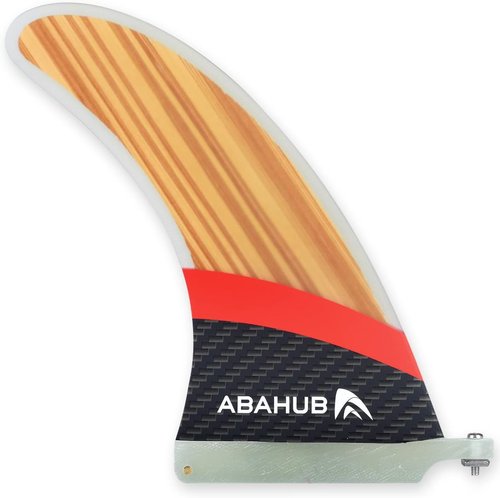 Abahub 9-Inch SUP Replacement Fin - Fiberglass Reinforced Center Fin for Surfboards & Paddle Boards | Black/Blue/White