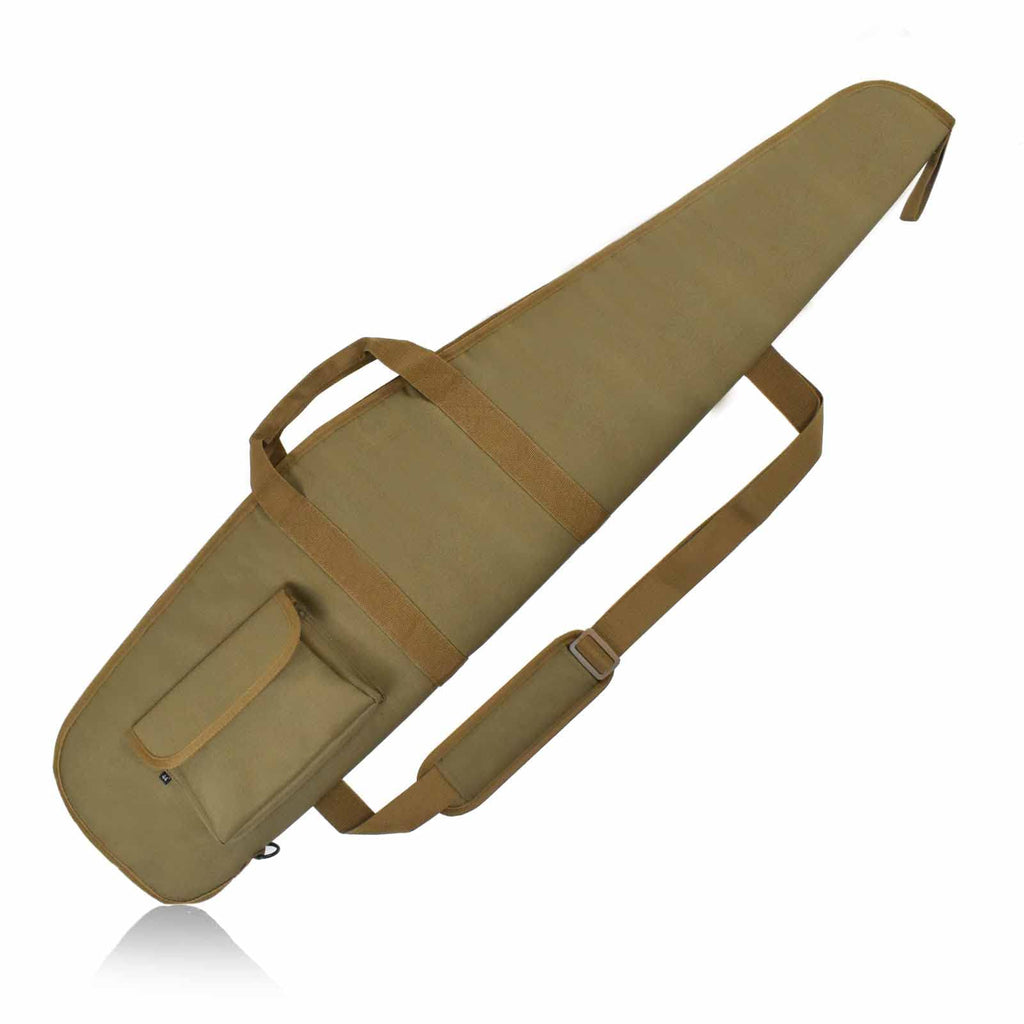 AUMTISC Soft Hunting Gear Case, Outdoor Carrying Bag, Tactical Equipment Cases for Scoped with Adjustable Shoulder Sling and Pocket, Khaki 48