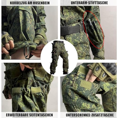 Russian Camouflage Tactical Suit Large - Men’s Combat Outdoor Clothing