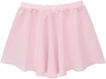 Stelle Girls Ballet Skirt - Chiffon Dance Skirt with Mesh Bowknot | Elastic Waist Pull-On Design