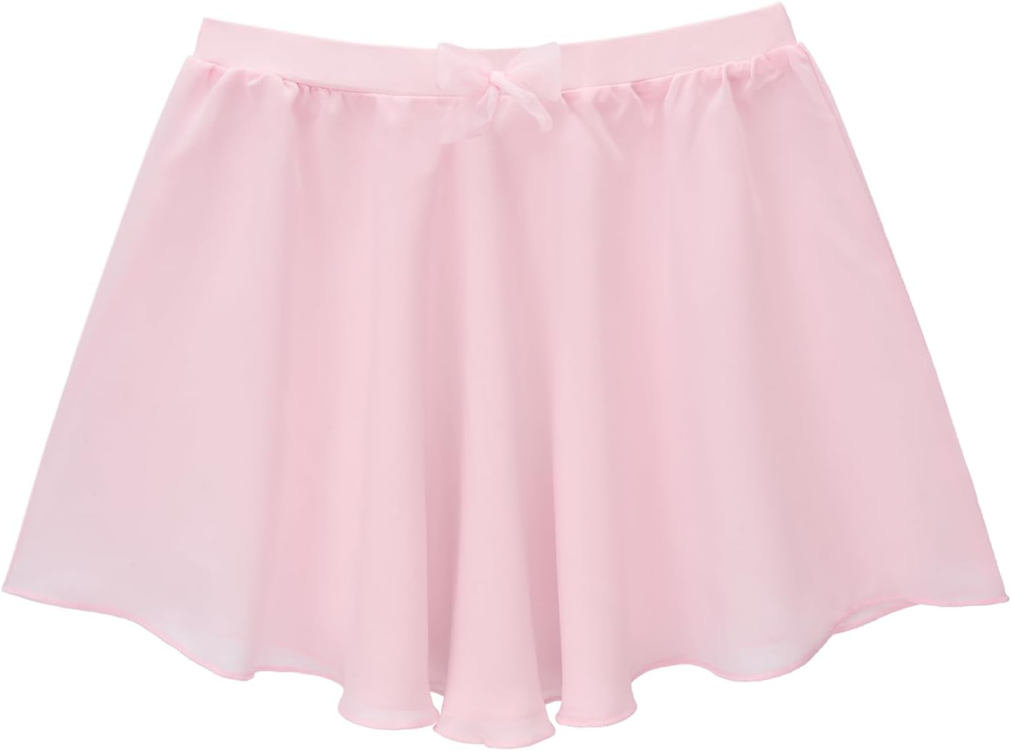 Stelle Girls Ballet Skirt - Chiffon Dance Skirt with Mesh Bowknot | Elastic Waist Pull-On Design