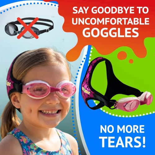 Kids Anti-Fog Swimming Goggles with Comfort Strap - Ages 3-10