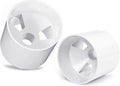 ZLY Golf Hole Cup Set - 2PCS Ivory White ABS Golf Cups | 4" Depth, 4.25" Diameter, Fits PGAL/PGA/USGA Regulations