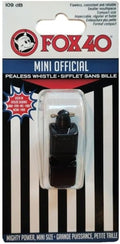 Fox 40 Mini Whistle - Official Black Safety Whistle for Sports and Emergency Use