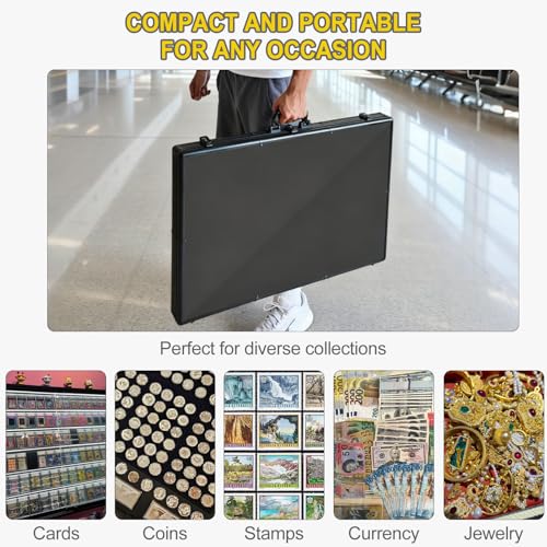 Black Aluminum Locking Trade Show Display Case - 34x22 Inch Tabletop Showcase