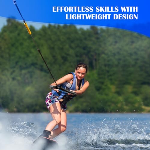 Blue 75FT No Stretch Dyneema Wakeboard Rope & Handle Set