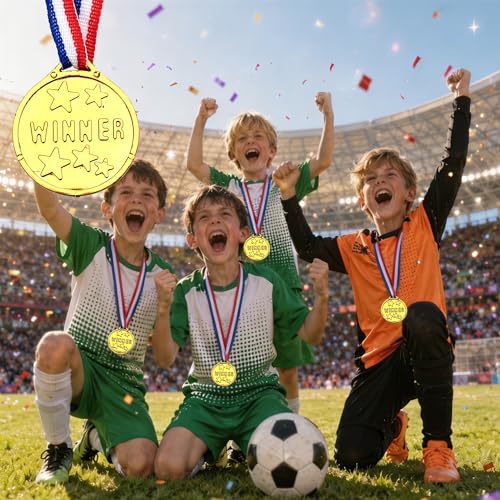 50pcs Gold Medals for Kids Awards Sports Competition Talent Show