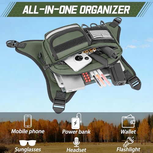 Outdoor Sports Chest Bag with Adjustable Straps Water-Resistant Running Vest for Cycling Hiking