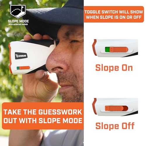 Izzo Swami LZ-i Golf Laser Rangefinder White LZ-I Plus - Accurate Distance & Slope Technology