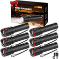 6-Pack Rechargeable LED Flashlights High Lumens Portable Home & Outdoor Use