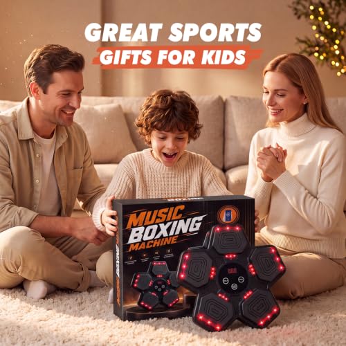Liunkeng Red Bluetooth Boxing Machine Toy for Kids & Adults - Interactive Fitness Equipment