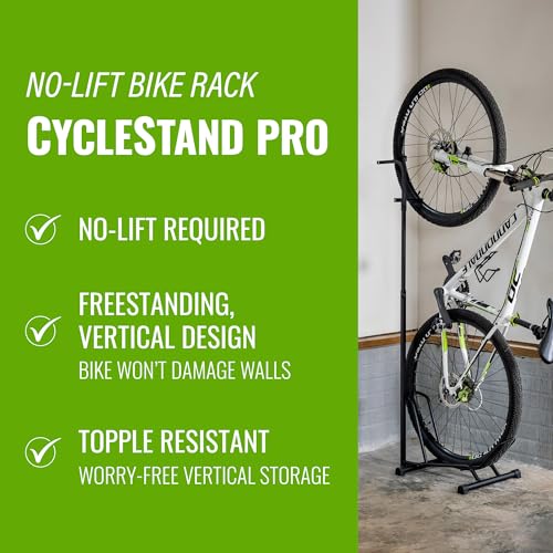 StoreYourBoard Freestanding Vertical Bike Stand for Garage Storage