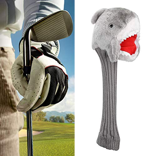 Golf Cover, Adorable Shark Shape Plush Cloth Golf Wood Driver Cover