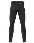 Roadbox Boys Compression Pants Black Medium – Quick-Dry Base Layer Leggings