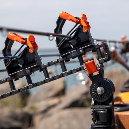 YakAttack SideStage Pro Rod Rack Set of 2 for Boat Track Systems - Kayak & Power Boat