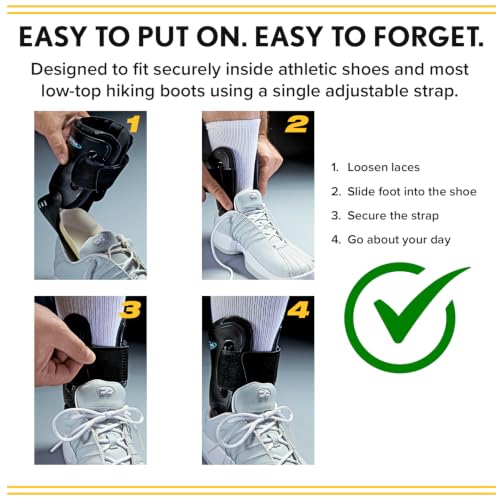 Ultra High-5 Rigid Ankle Brace - Chronic Instability Support, Small, Black