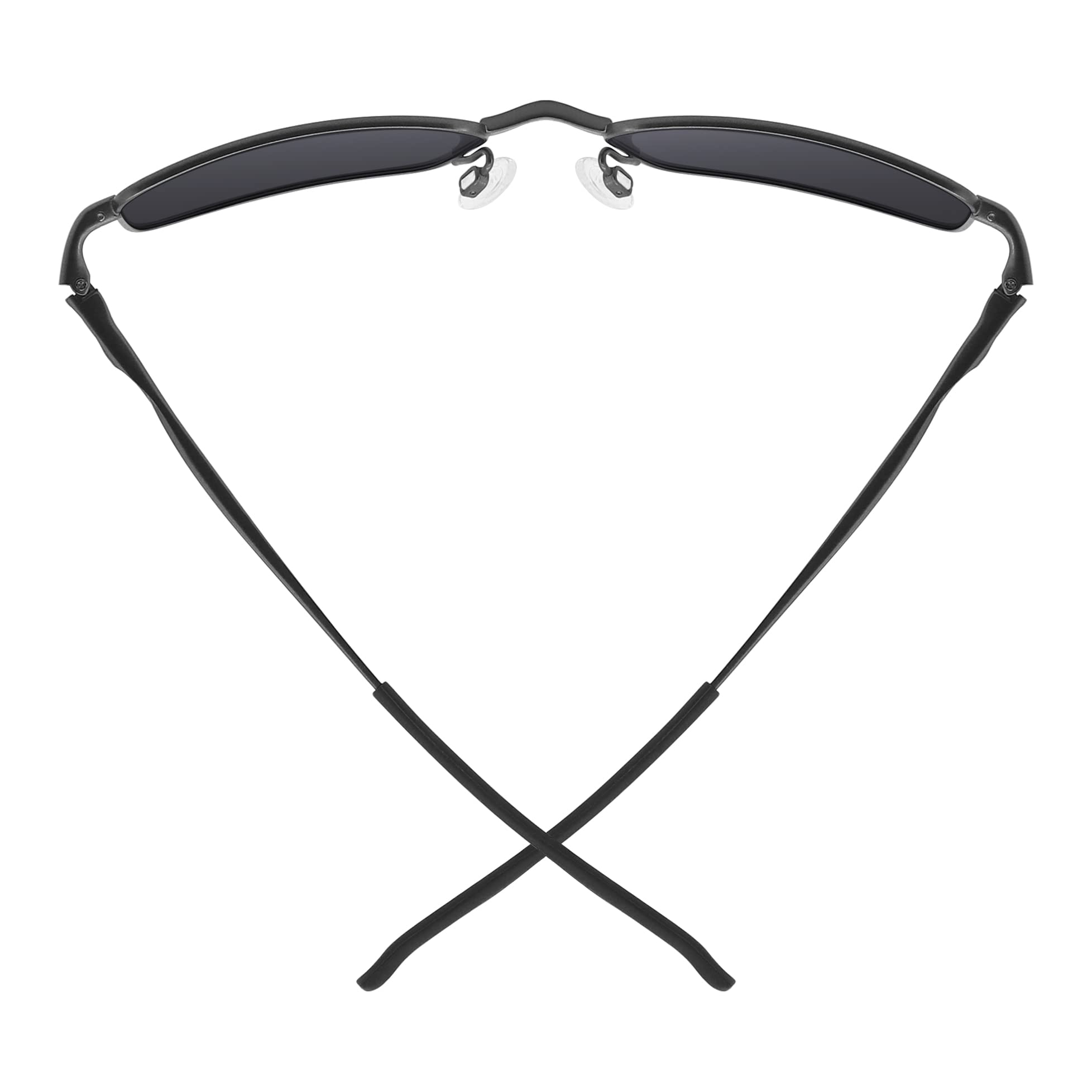 SAUCER Replacement Rubber Earsocks Temple Sleeve for Oakley Keel | Keel Blade | Wingback | Wingback SQ OX3122 OX3125 OX5089 OX5148 Sunglasses - Black + Black