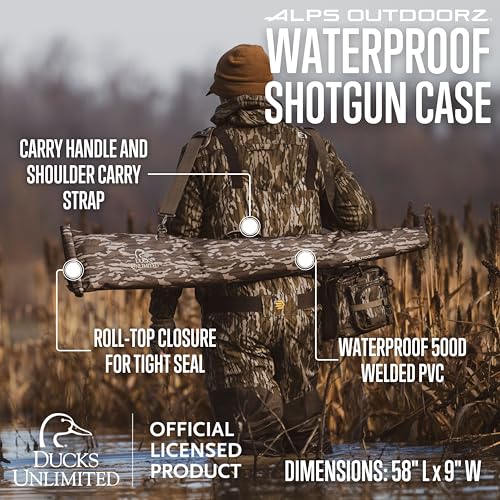 ALPS OutdoorZ Ducks Unlimited Waterproof Shotgun Case - Mossy Oak Original Bottomland
