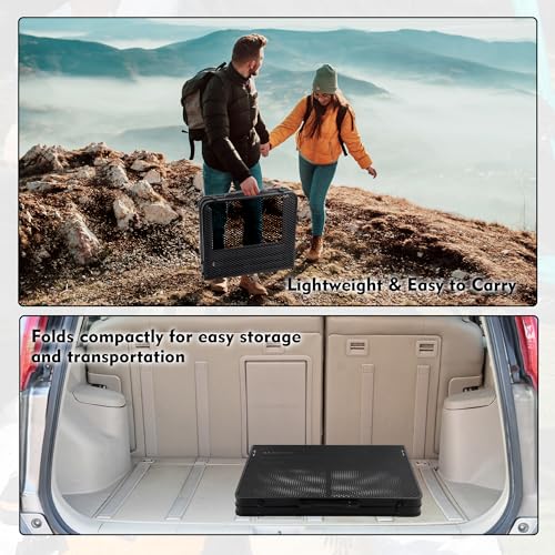 GREGIN 47.24" Folding Camping Grill Table, Portable Outdoor Metal Table, Height Adjustable
