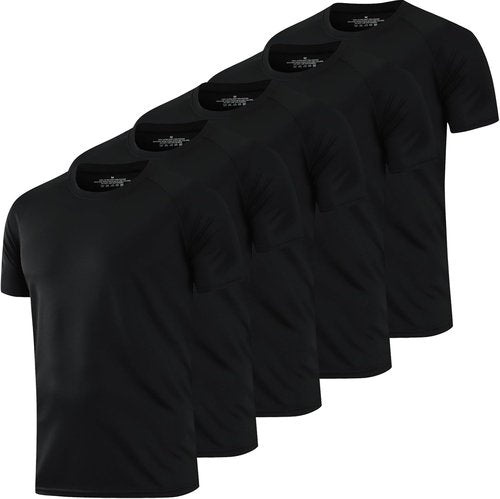HovSiyla Running Shirts for Men - Breathable Dry Fit Athletic Tops | 1/5 Pack Cool Workout T-Shirts