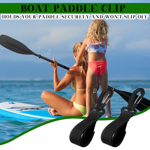 Gemscream 10 Pcs Kayak Paddle Holder for Inflatable Paddleboard - Black