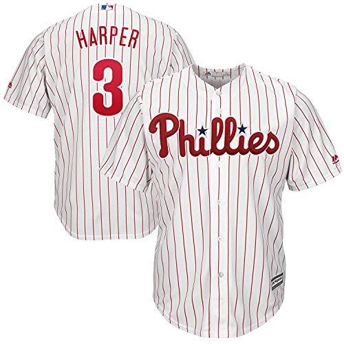 Bryce Harper Phillies Youth White Cool Base Baseball Jersey 10-12