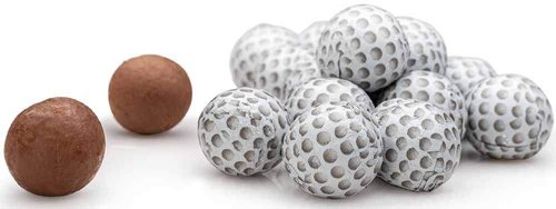 Madelaine Solid Milk Chocolate Golf Balls - Foil Wrapped Party Favors for Golf Events | 1/2 LB Bag